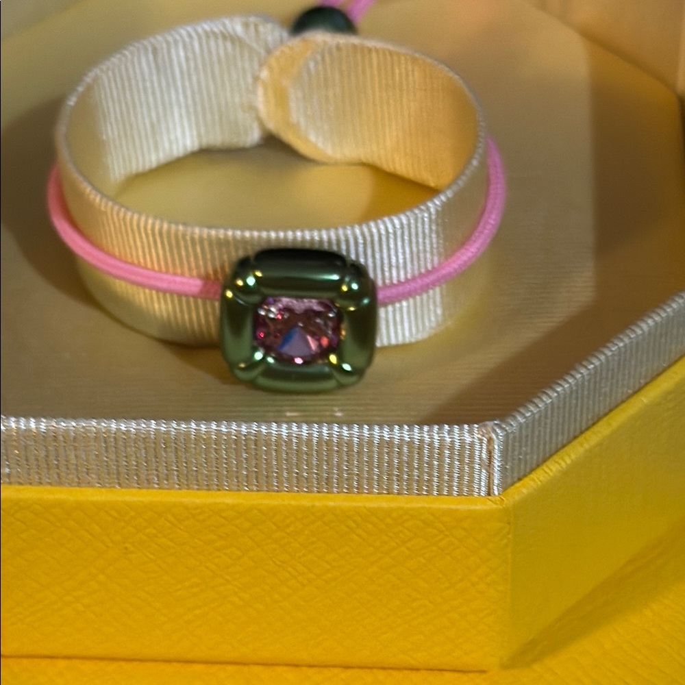 Swarovski Pink and Green Bracelet